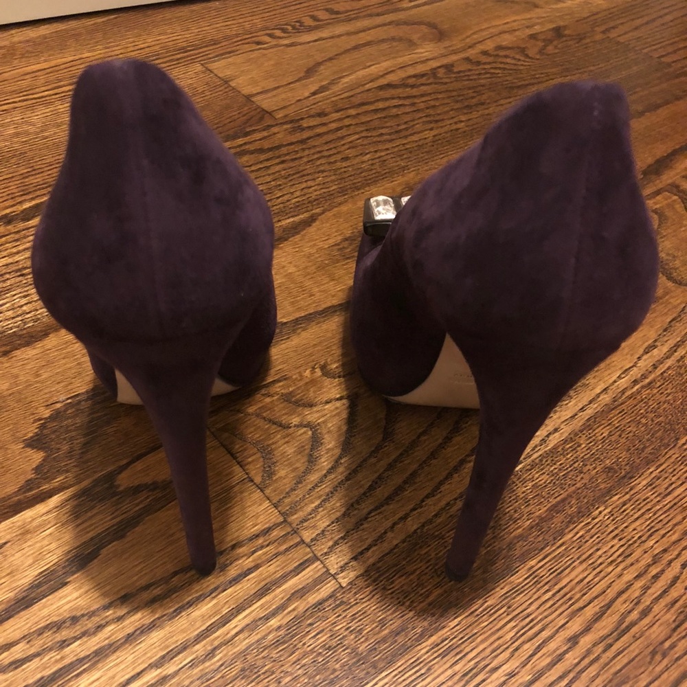 Miu Miu purple suede heels - Picture 4 of 6